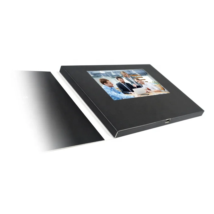  Заказной 4 3 7 10 дюймов LCD цифровая книга Видео подарочная карта видео брошюра каталог для бизнес
