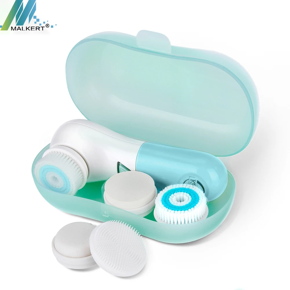 
FB-J01 Electronic Cleansing 5 in 1 Facial Brush Head OEM Beauty Device Massage Facial Cleansing Brush Head 