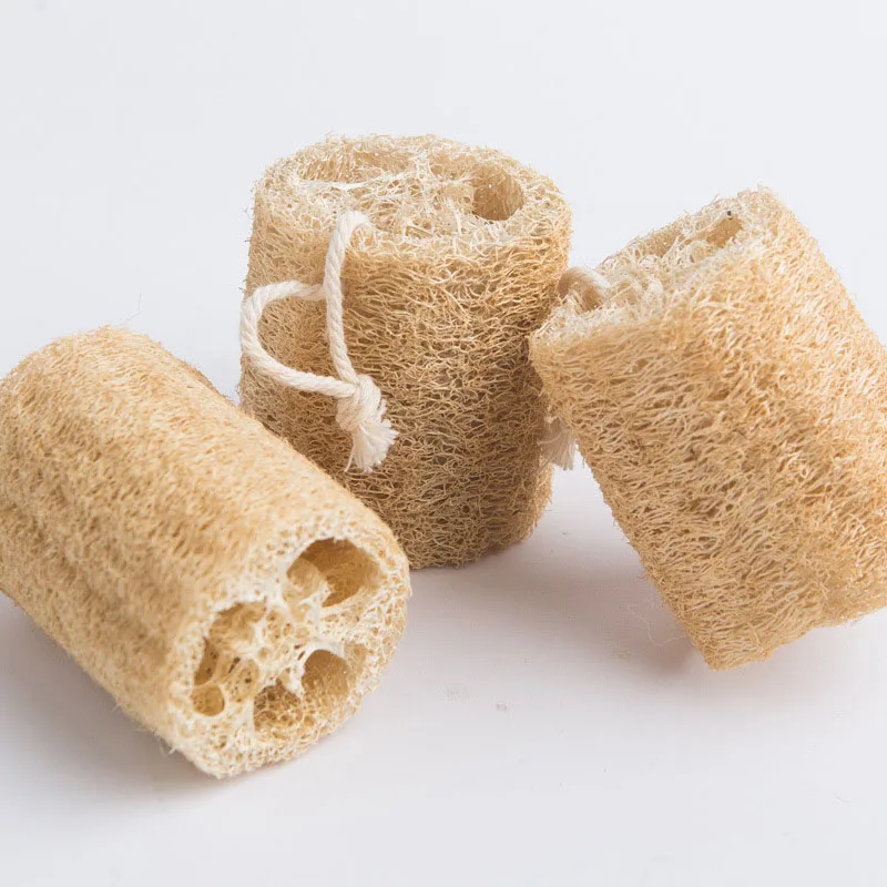 100% Natural 4 inch Organic Exfoliating Shower Loofah Body Loofah Sponges for SPA Beauty Bath