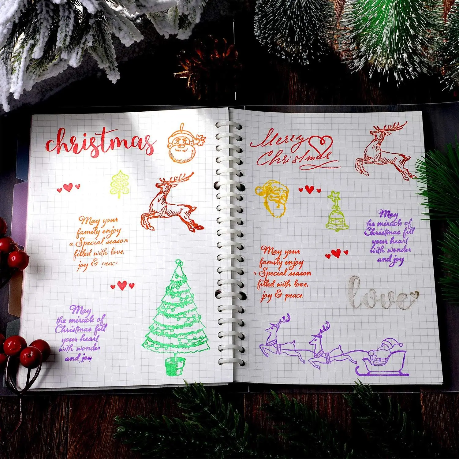 Words Clear Silicone Christmas Greeting Stamps Sentiments Merry Christmas Crafts Stamps Acrylic Stamp Blocks Tools