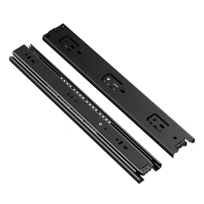 Chinese Manufacturer Silent 40mm 45mm Telescopic Channel Ball Bearing Drawer Slide Rail For Living Room