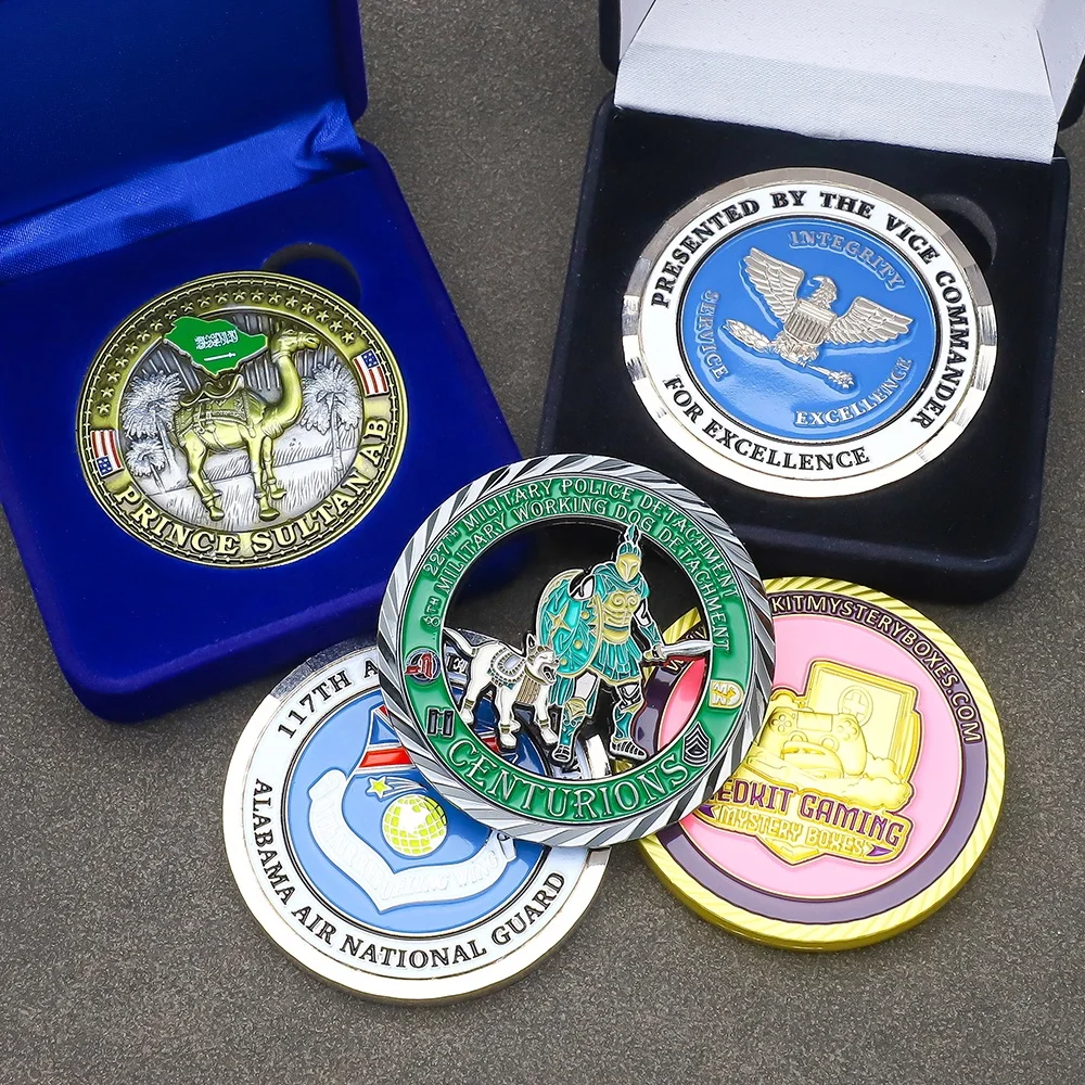 AA Gold Metal Commemorative Coin Collection Three-Dimensional Handicraft Small Gifts Metal Crafts Product