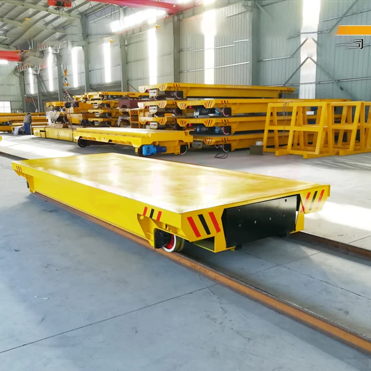 Twin/Transition Track Hongqi Workshop Rail Type Flat Cart