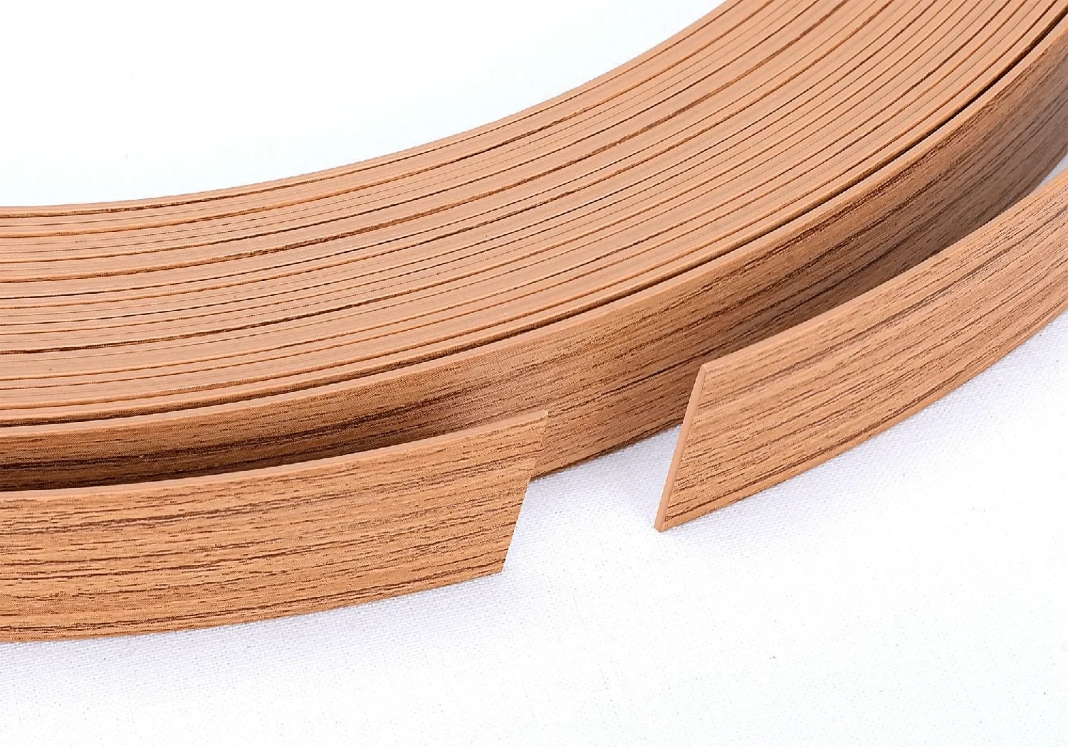 Customized High Glossy 0.2mm White Edge Banding Skin Feeling Flexible PVC Furniture Plastic Tape for Wood Melamine Metal