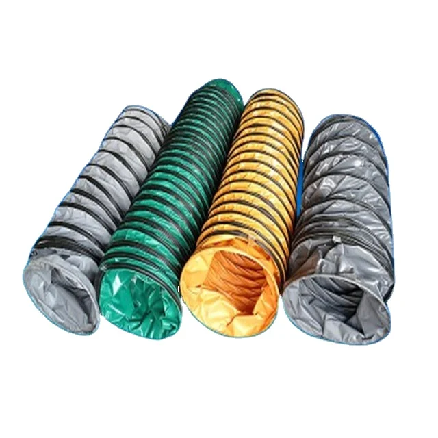 Hot Sale Fire Resistant Flexible Air Duct Durable PVC Exhaust Insulated Flexible Air Pipe PVC Duct