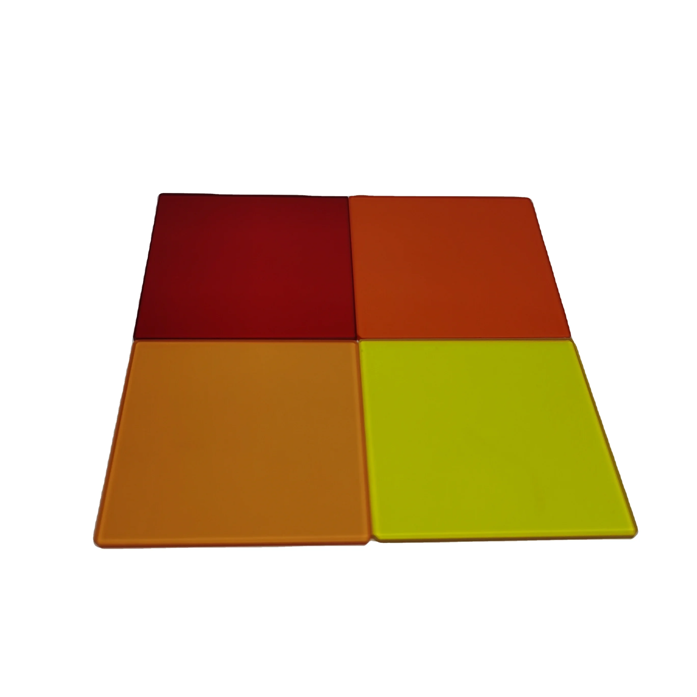 Factory Supplying 550Nm Long Pass Orange Glass Discs CB550 Optical Filter GG550