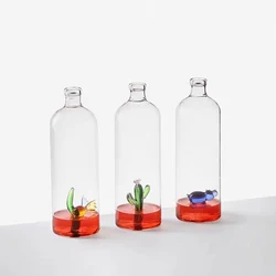 Customizable New Products 1000ml  Vodka Whisky Rum Wine glass bottle with Cork