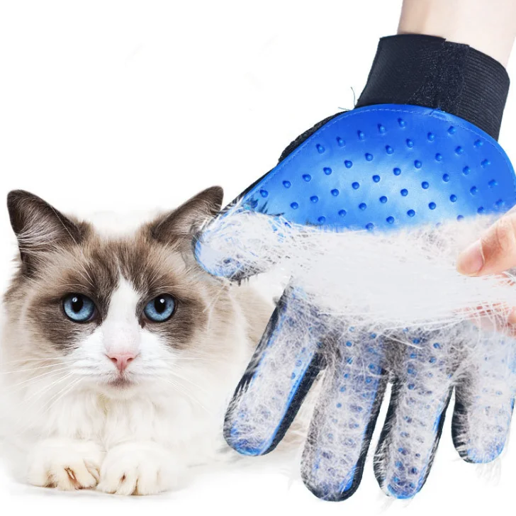  Silicone Pet Hair Remover Gloves Grooming Glove Guantes de mascotas Deshedding