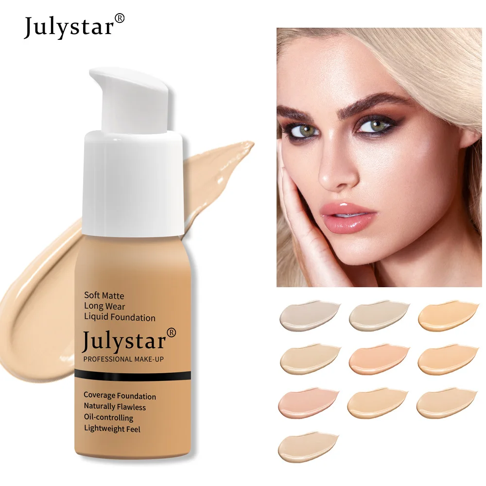 High Quality Cosmetics Original Face Foundation Full Coverage Waterproof Matte Liquid Foundation Makeup Private Label