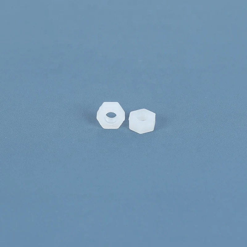 Plastic Screws and Nuts Nylon Nut Cap Hex Nylon PA66 Manufacturers Supply White Nylon Insulated Hexagon Nut