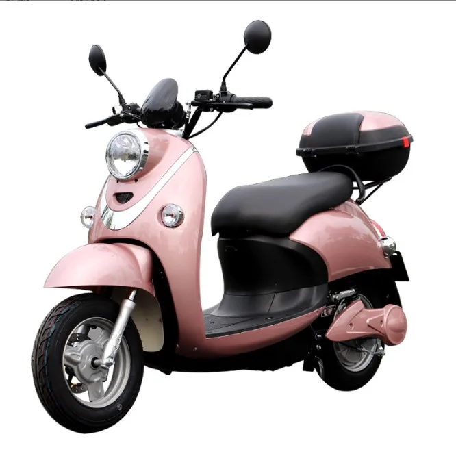 800w 60v Chinese classic CKD electric scooter retro Italian style motorcycle detachable lithium battery lead acid battery