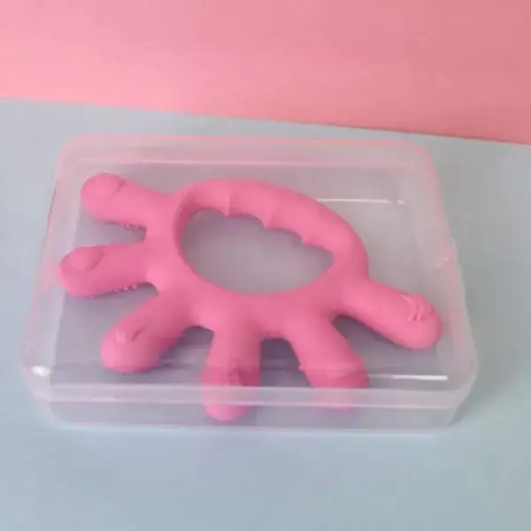Wholesale Non-toxic Christmas 100% Food Grade Kids Silicone Teething Toys Baby For Children