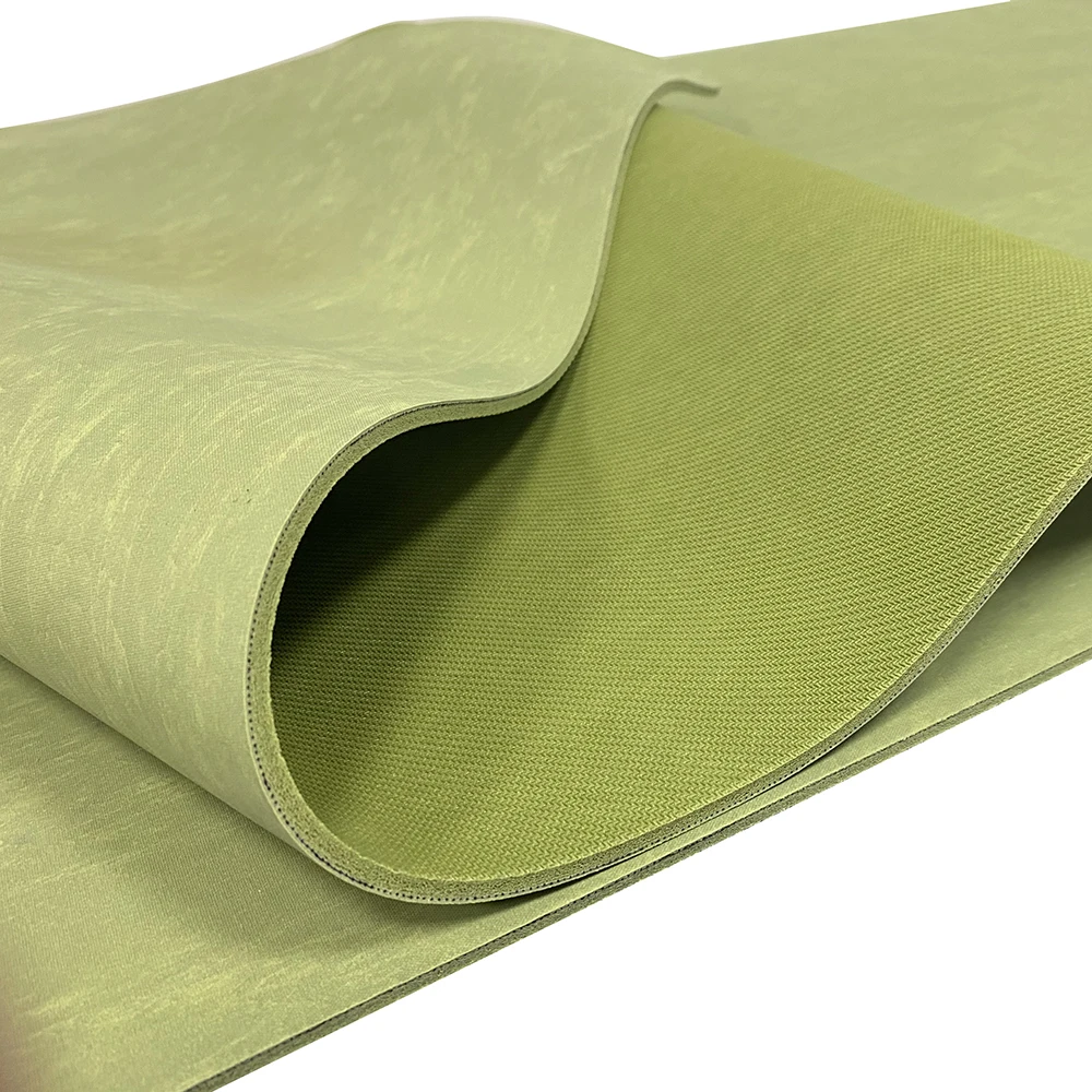 5mm thick non slip super grip jade yoga mat style custom jade green color private label 100% natural rubber yoga mat