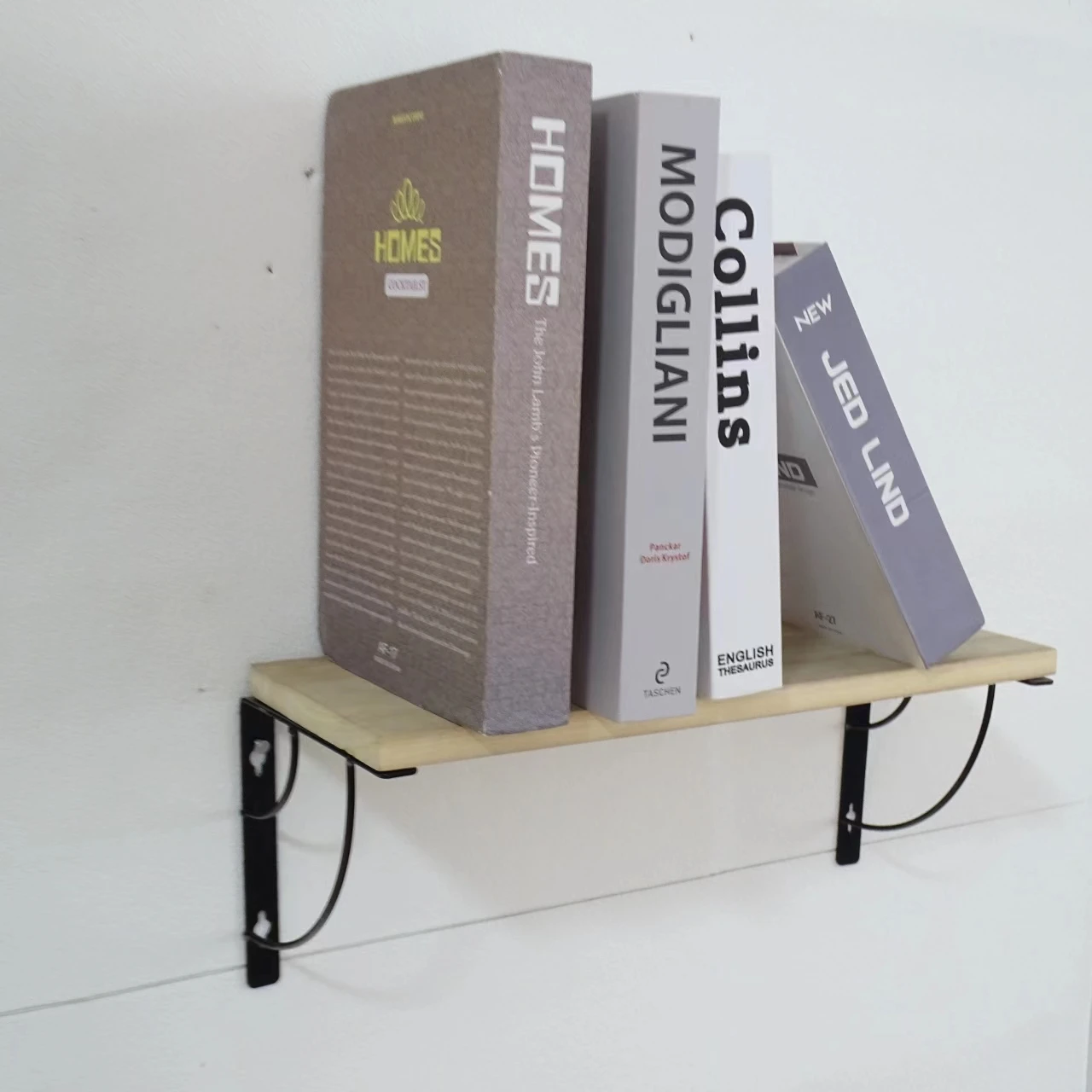 Livingroom Wood Hanging Picture Book Shelves  Wooden Floating Wall Mounted Storage Organizer Rack Shelf