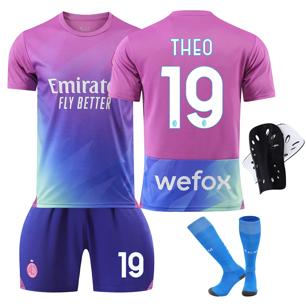 Factory customized football jersey AC 2 away kit size 9 Giro 10 Leo 11 Prisic 19 Teo football jersey