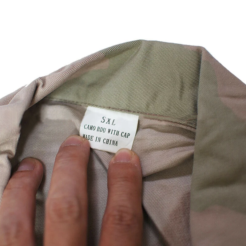 Middle East Saudi Army Desert Camo BDU Uniform Top New SR  Desert Camo Tactical Uniform  Combat Army Suits