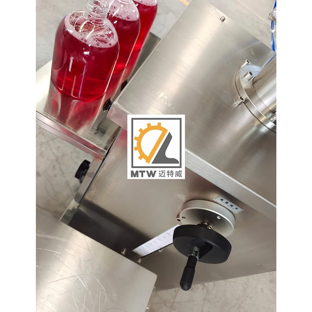 MTW Small business semi auto jam oil chili sauce filling machine with hopper for hot sauce