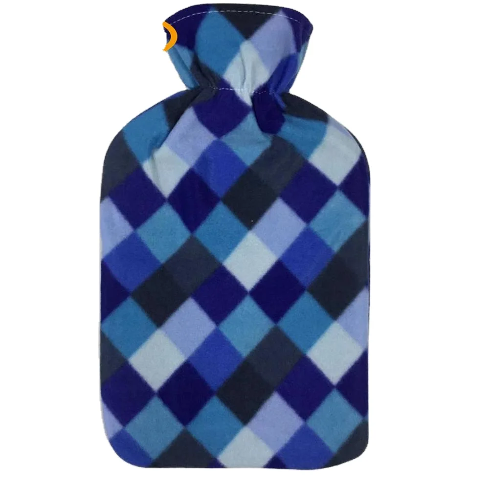 Classic ordinary  type  Rubber hot water bag bottle with fleece cover