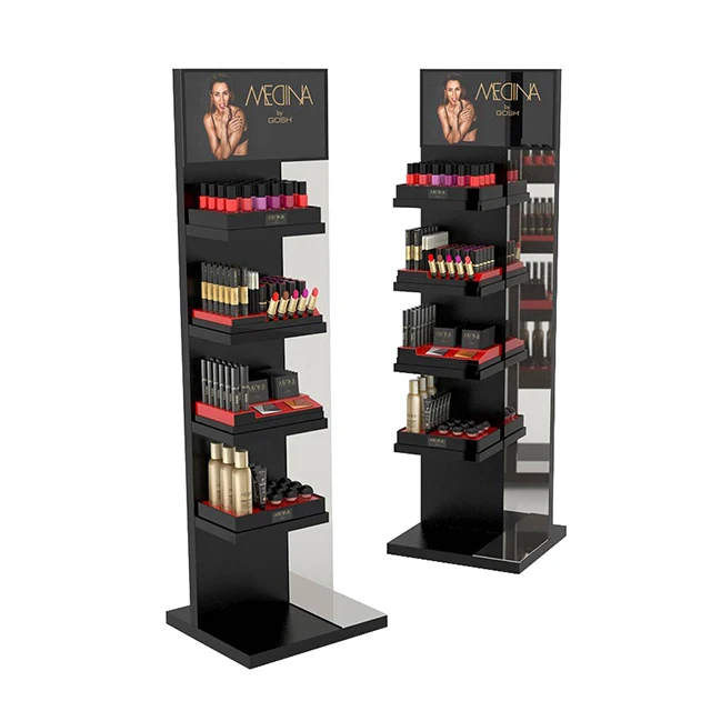 Commercial Merchandising Beauty Salon Cases Make up Stand Gondola Showcase Decoration Cosmetic Shop Display