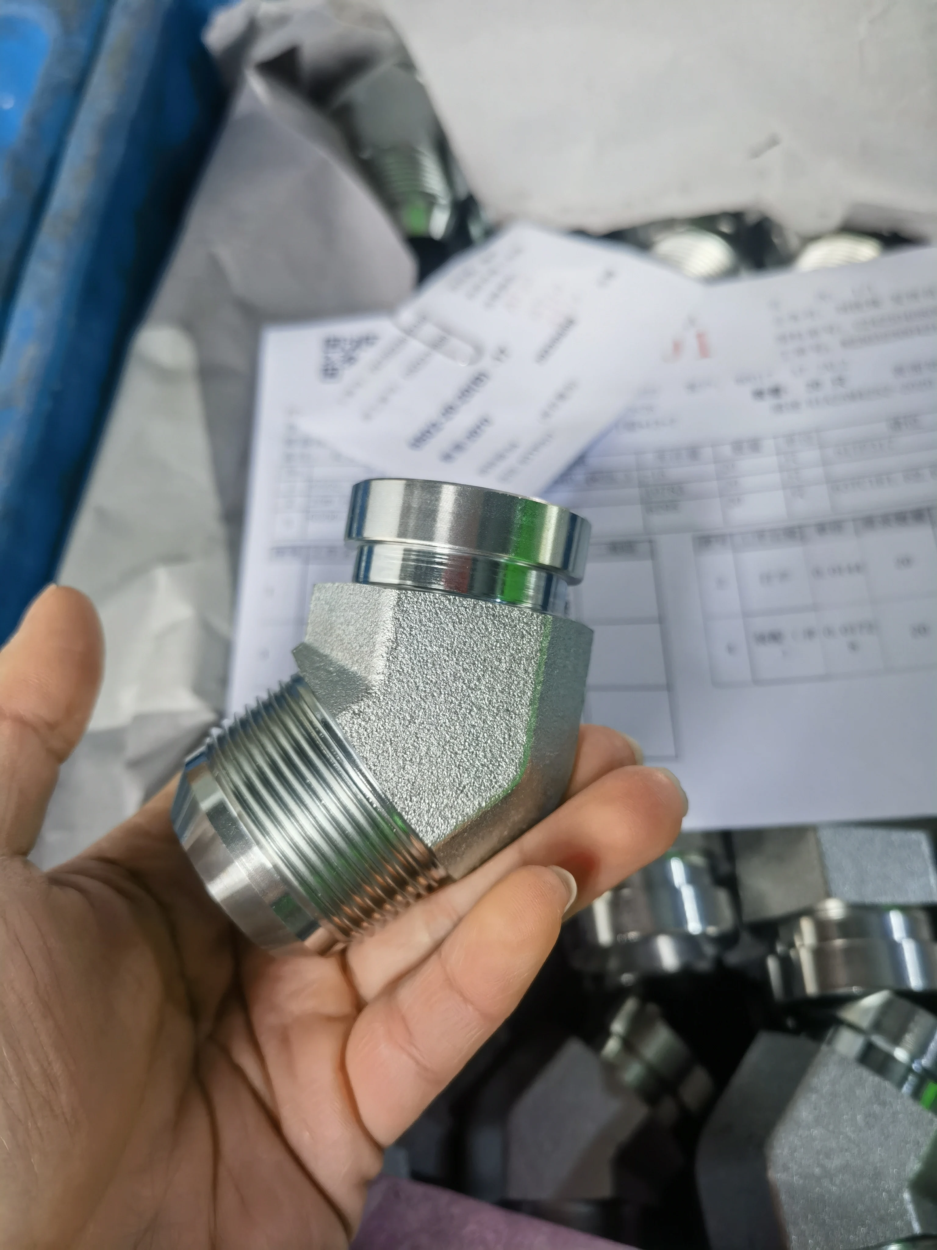 Female Male JIC 45 degree Elbow  carton steel pipe fittings Hydraulic Fittings adapter