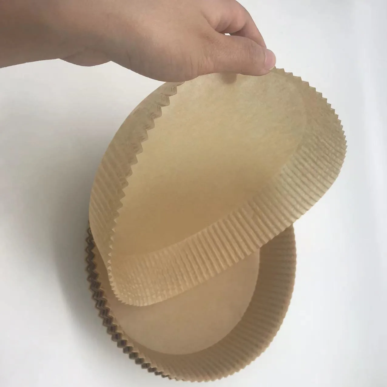 Wholesale Air Fryer Liner Disposable Corrugate Air Fryer Paper Liner Parchment Round Square Shape Air Fryer Paper Liners