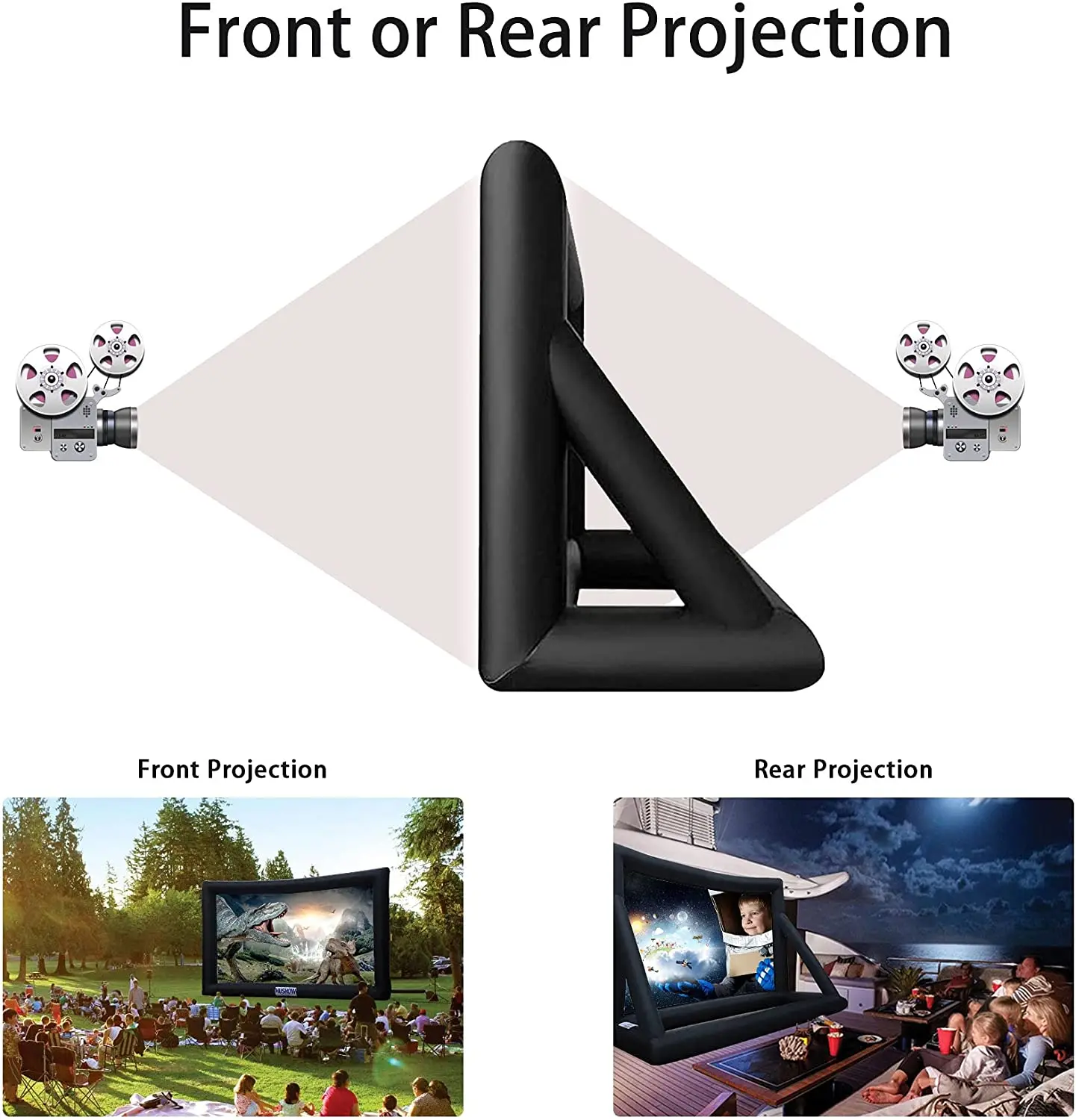 20 Feet Inflatable Outdoor Indoor Theater Projector Screen Inflatable Projector Movie Tv Screen