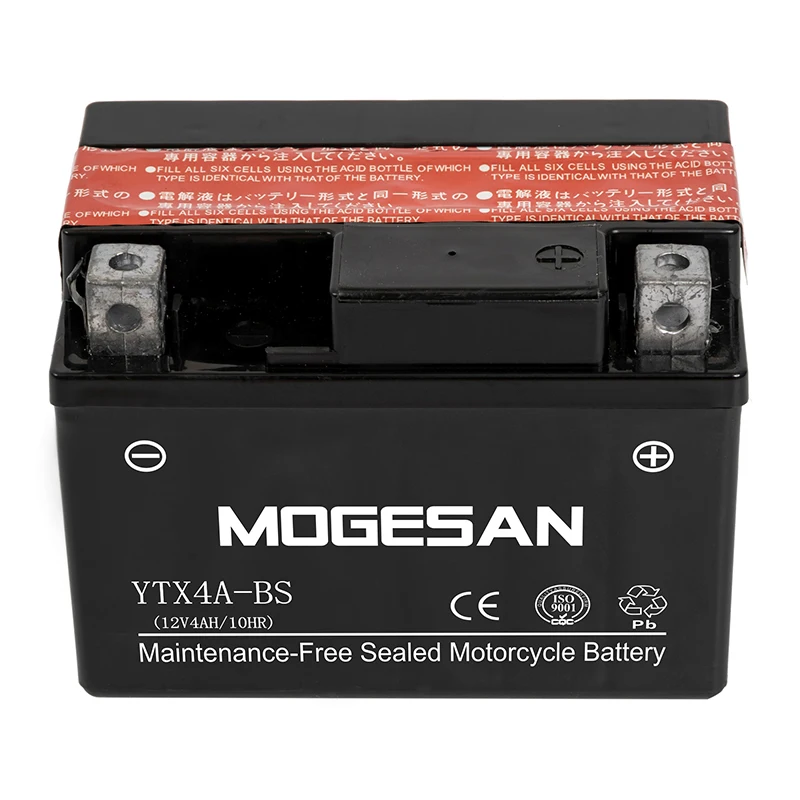 Good Starting Performance 12v YTX9-BS Ebike Scooter Motorcycle Battery