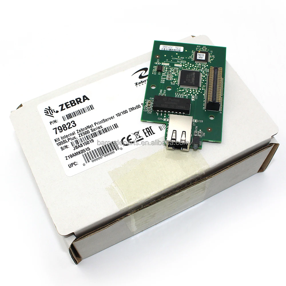 79823 New Original Internal Print Server Network Card for Zebra ZM400 ZM600 105SL PLUS Xi4 Series Thermal Printer 79501-011