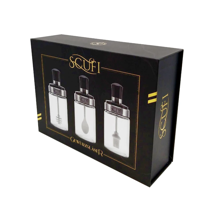 Custom Logo Wholesale Empty Retail Apothecary jar packing box Sauce Seasonings Condiments Bottle Hot Sauce Packaging Box