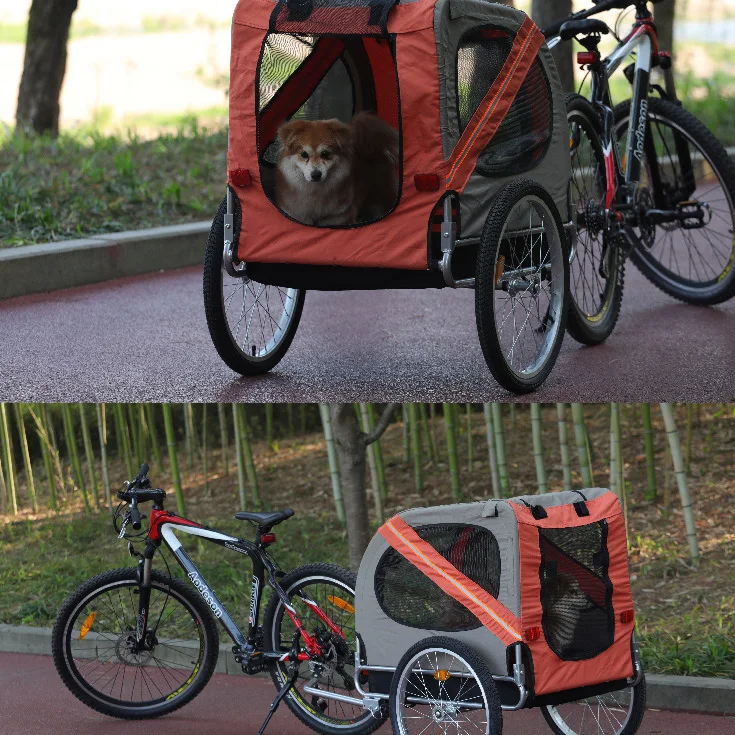 Steel cargo bike dog bicycle carrier pet bike trailer for electric bike