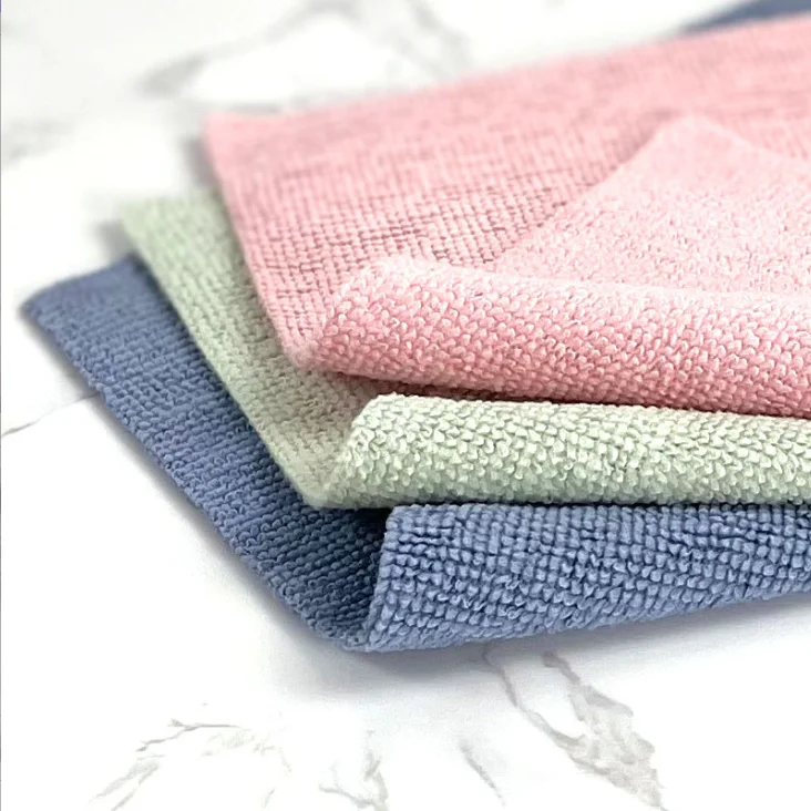 Kitchen Microfiber Cleaning Towel Cloth 20*20cm 20pcs Extraction Microfiber Cleaning Cloth