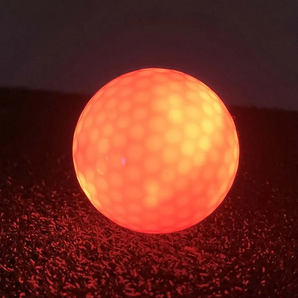 Golf Balls Night LED Light-up Flashing Long Life Throw Reusable Luminous Night Electronic Golf Ball for Dark Night Golf Balls