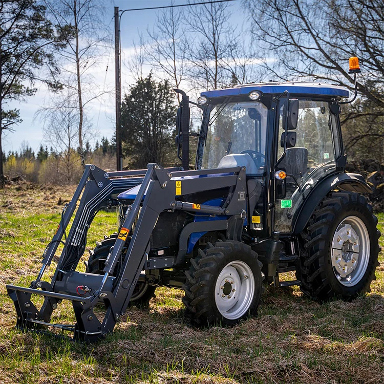 4WD 75hp Multifunctional Farming Tractors Wheeled Agricultural Tractor For Sale