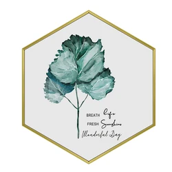 Specially Customized MDF Wooden Hexagonal Picture Photo Frame For Home Decoration