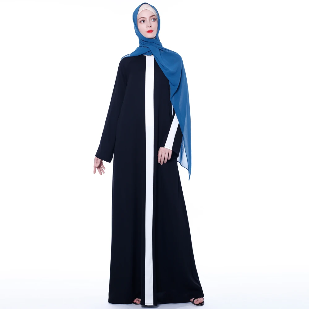 Women Muslim Dress Middle East Arabian Robe Islamic high quality nida  Dress 9752