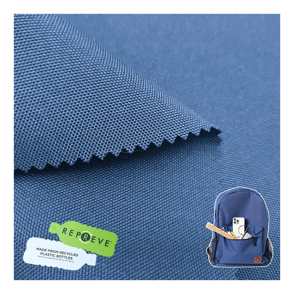 RPET oxford fabric GRS 100% polyester 600D 72T recycled oxford eco-friendly backpack fabric