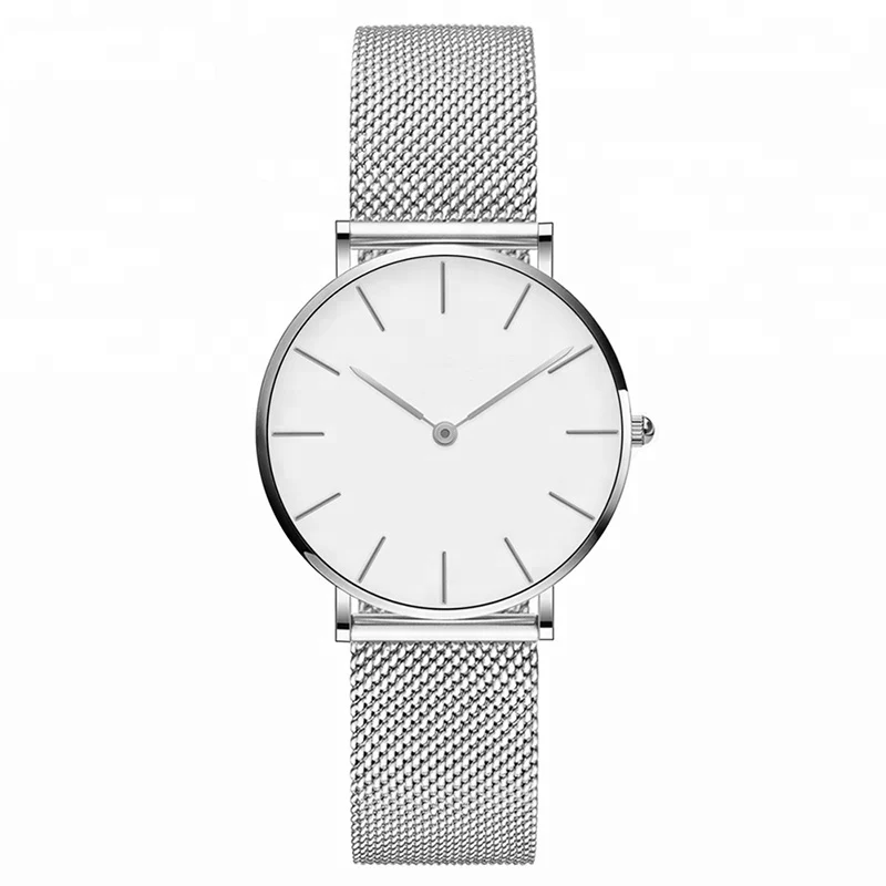 
2020 Fashion OEM ultrathin mesh band simple elegance stainless steel watch rose gold reloj de cuarzo watch 