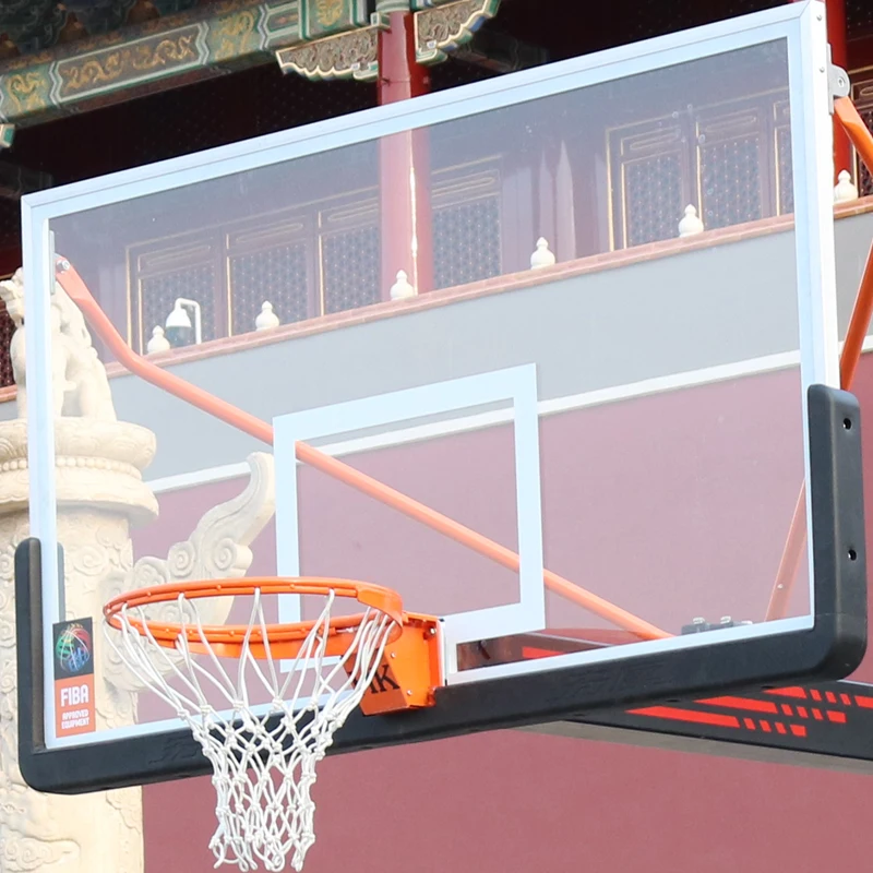 FIBA  APPROVED movable height adjustable foldable basketball hoop basketball training system basketball stand