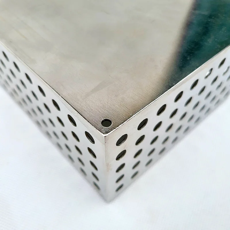 Quality Stainless Steel 304 316 316L Instrument Tray and Woven Wire Mesh Baskets Sterilization Tray Disinfection Basket