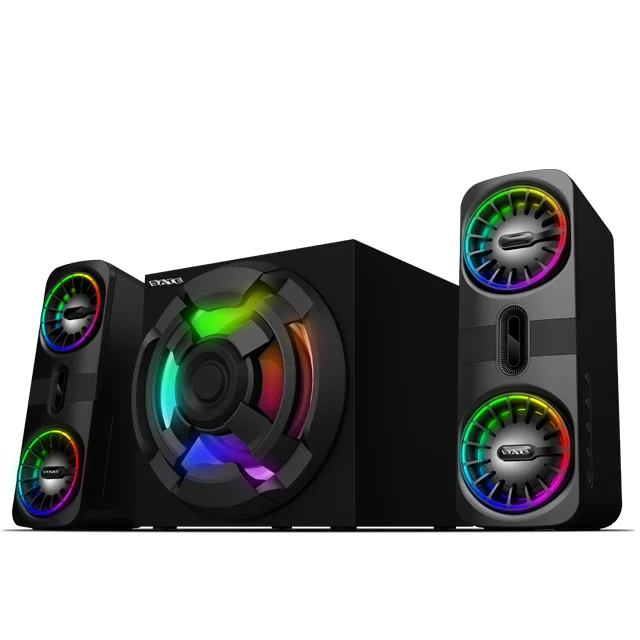 SATE(AS-9965)2021 new ARC Optical in put gamer RGB speaker 2.1 home theater Remote Subwoofer PC Multimedia 2.1 speaker