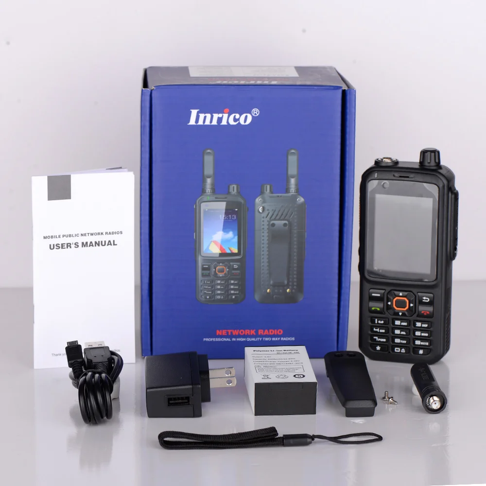 wireless network intercom handheld walkie talkie radio Inrico dual band UHF VHF radio T368 Multi mode DMR+POC walkie talkie