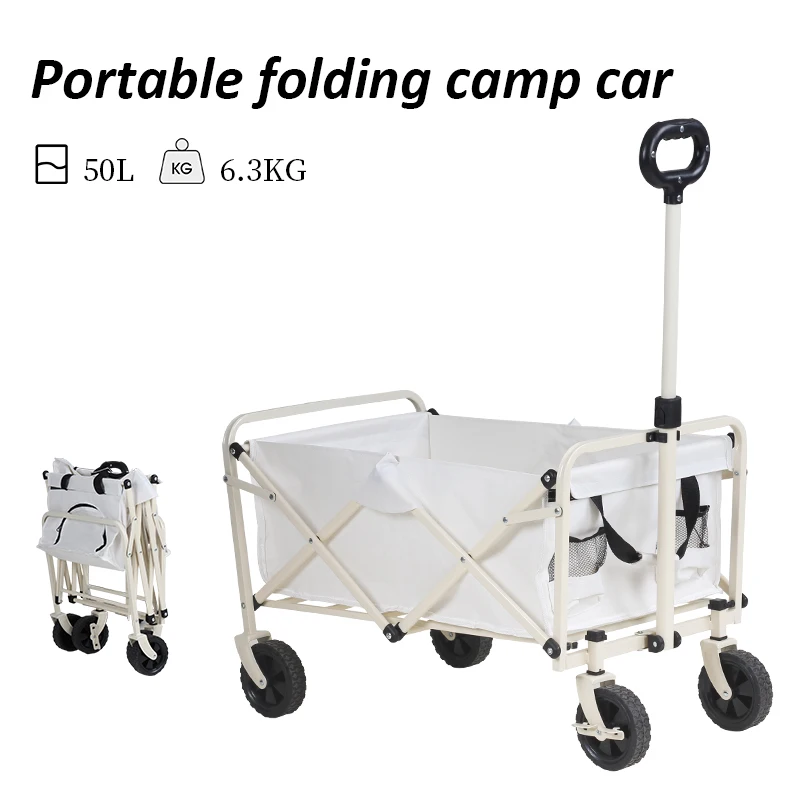 YILU Folding Camping Cart Outdoor Utility Wagon Kitchen Cart And Trolleys