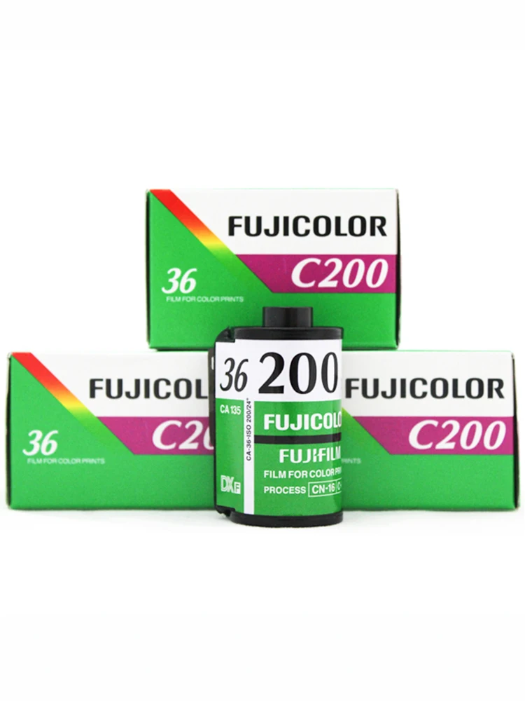 Классическая Fujifilm FUJICOLOR 200 цветная отрицательная 35 мм пленка 36 экспозиция для камеры формата