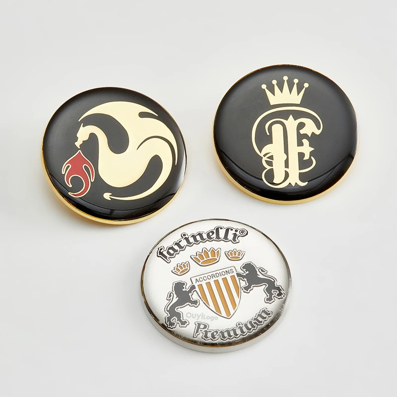 Electrical audio metal trademark die-cast aluminum label  Musical Instrument LOGO nameplate label