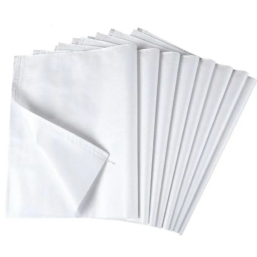 Factory price 25kg 50kg plain pp woven polypropylene sacks polyethylene sand bags