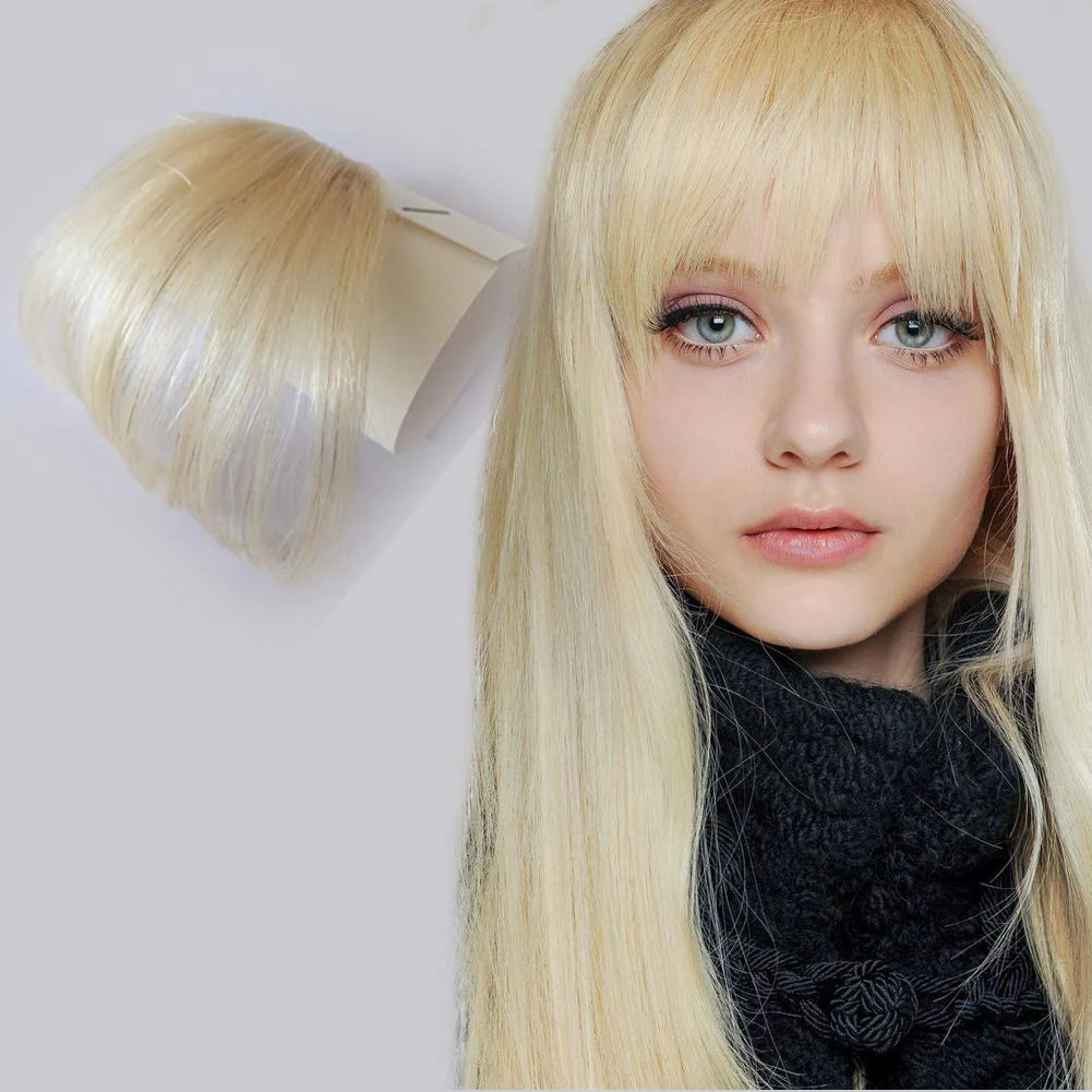 Hand-Made Side Air Bangs with Natural Human Hair, 2025 Clip in Bang Hair Extensions for Women