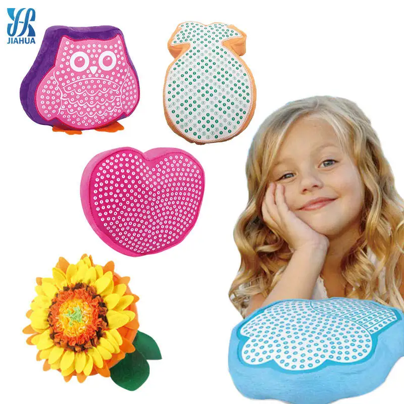 JH Free Detail Page DIY Sewing Kit Handmade Plush Sunflower Pillow Toys Easy Projects of Stuffed Animal Dolls