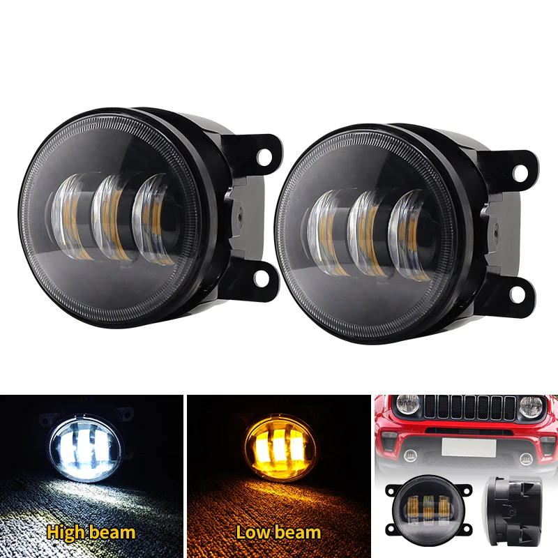 New4 inch 30wLED Car Fog Light Front Bumper Fog Lamp DRL White 12V For Ford Fusion Estate JU 2002 2003 2004 2005 2006 2007 2008