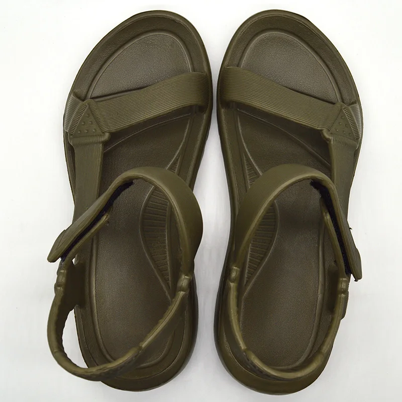 Custom Fashion Beach Buckle Two Straps Men eva Sandals slipper