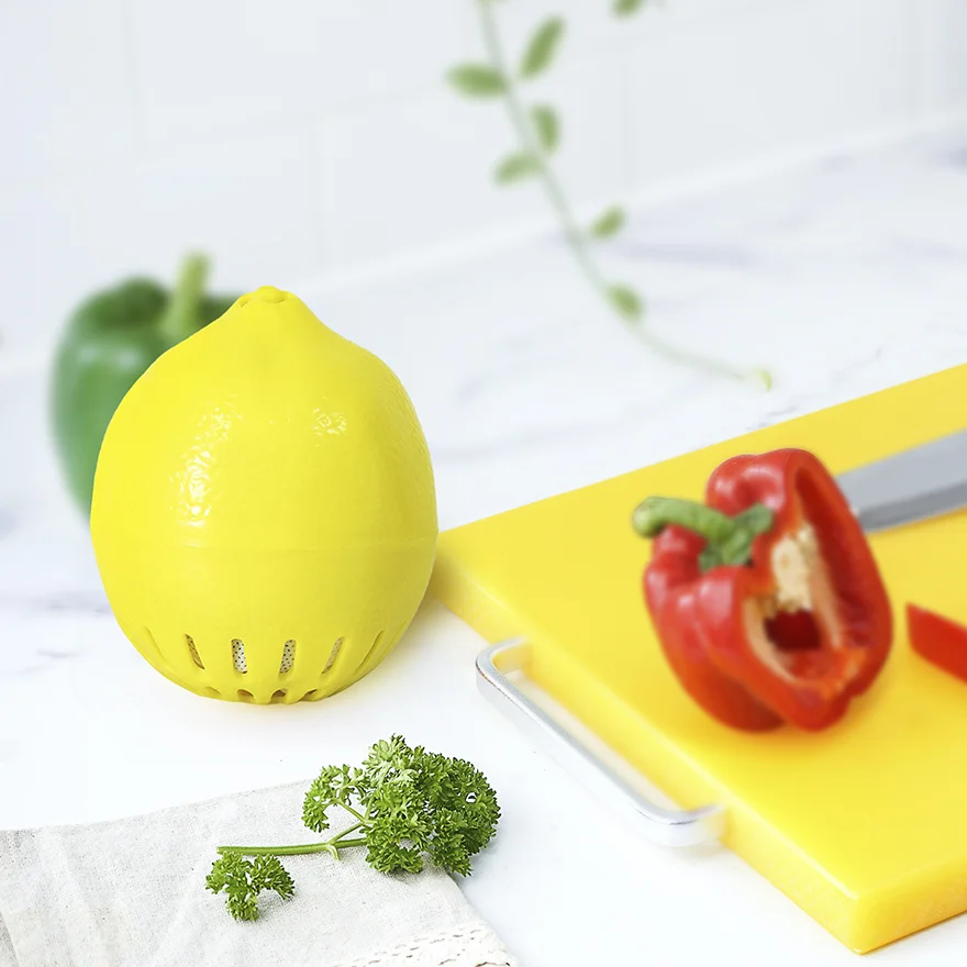 Lemon Shape Mini Refrigerator Deodorizer Keep Fridge Fresh Freezer Ball  100g